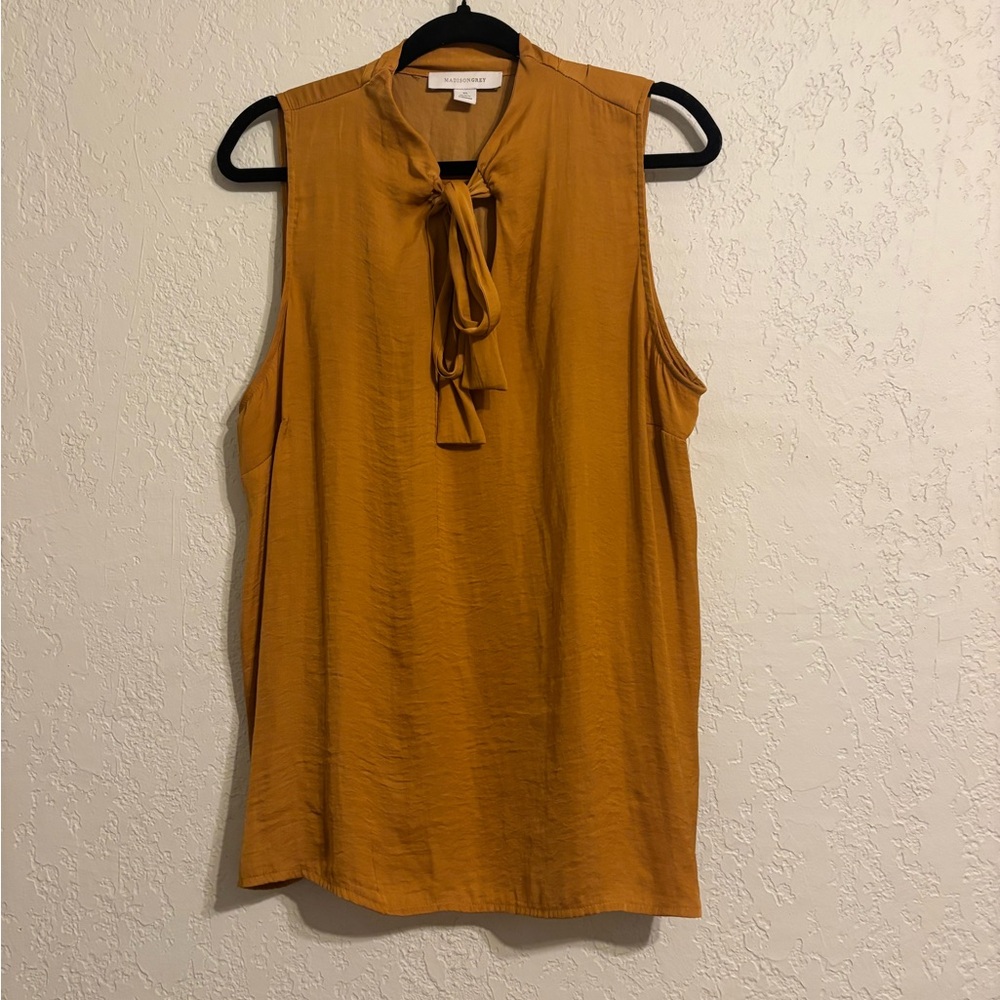 Sleeveless Mustard Top